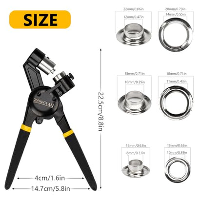 Heavy Duty Grommet Tool Kit of 1 (900 Count)