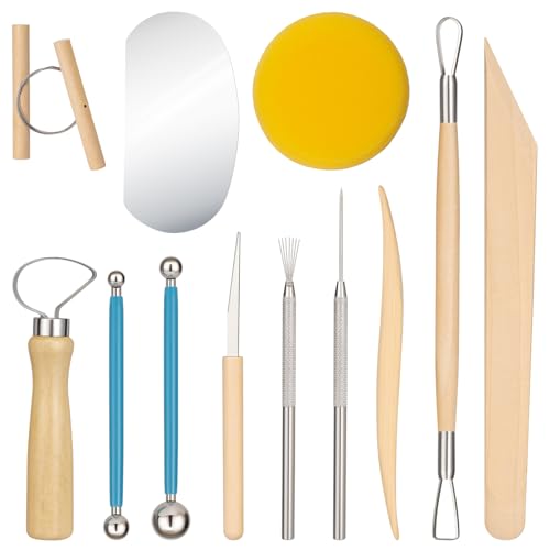 12 Pcs Polymer Clay Sculpting Tools Kit for Adults