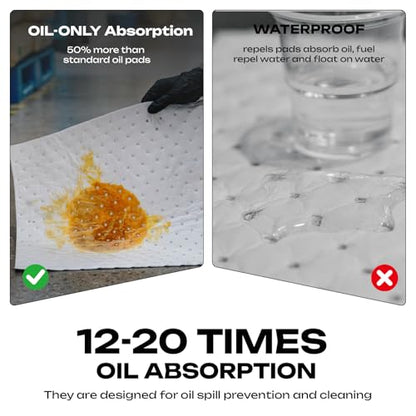 Oil Absorbent Pads (100 Count)