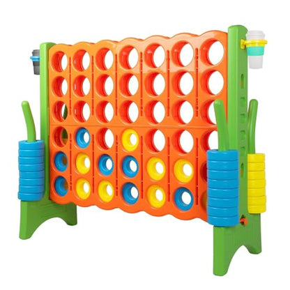 Oversized 4 in a Row Connect Game+Waterproof Carry Bag (46 Count)