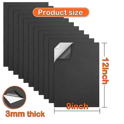 3mm Self Adhesive Foam Sheets Crafts (10 Count)