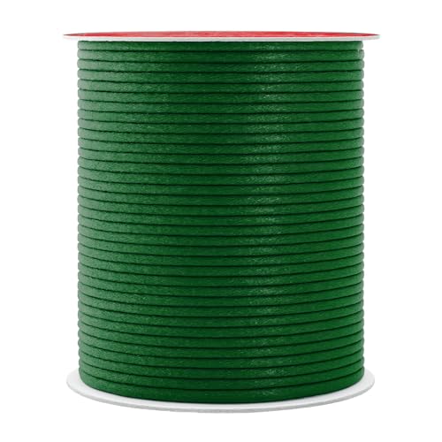 2mm Evergreen Waxed Cord (327 Foot)