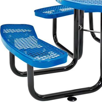 46 inch Expanded Metal Round Picnic Table
