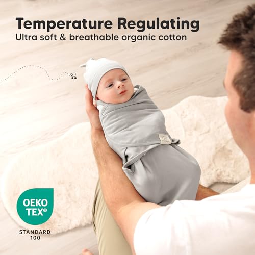 3pk Organic Swaddles for Newborns Girls (3 Count)