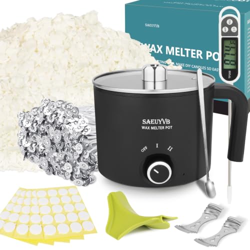 5lbs Soy Wax for Candle Making with 1.8L Wax Melter Pot