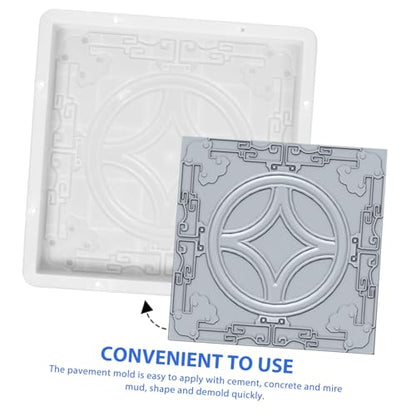 Garden Concrete Paving Mold Diy Stepping Stone Kit Square Paver Brick Mould