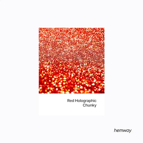 Resin Glitter Red Holographic 100g Chunky (3.5 Ounce)