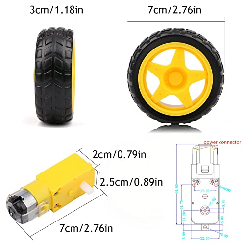 Professional 4WD Robot Smart Car Chassis Kit C101 with Speed Encoder TT Motor