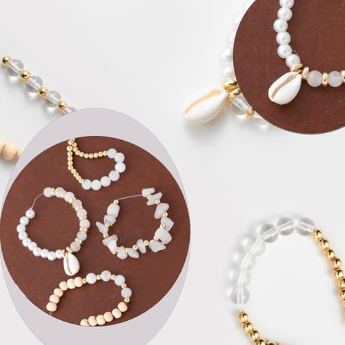 Jewelry Making Supplies Kit Natural Stone Beads for Irregular Natural Stone with for DIY Craft Bracelet Necklace Earrings for Adults