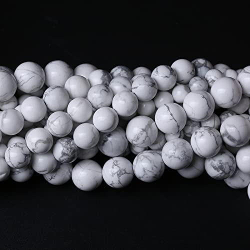 90pcs 4mm AAA Natural Stone Beads White Howlite Turquoises Round Loose Beads for Jewelry Making DIY Bracelet