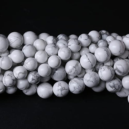 90pcs 4mm AAA Natural Stone Beads White Howlite Turquoises Round Loose Beads for Jewelry Making DIY Bracelet