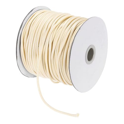 Waxed Cord 2.5mm Waxed Polyester Cord 87 Yard Wax String for Bracelet Making