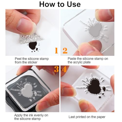 Clear Stamp Mottled Patterns Silicone Stamps for DIY Scrapbooking Photo Album Decorative Cards Making Background Holiday Card Making Album Crafts