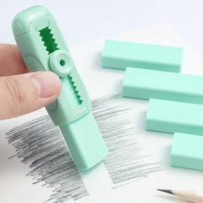 4+1 Pack Rubber Erasers Sliding Retractable Eraser (5 Count)