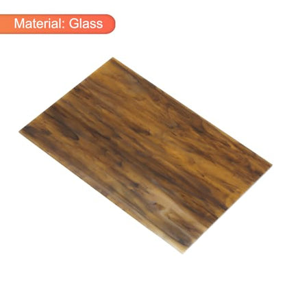 2 Pcs Stained Glass Sheet Mosaic Tile 7.9 Inch x 5.9 Inch Coffee Stained Glass Sheets for Crafts DIY Art Project