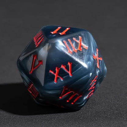 7 Die DND Dice Set Polyhedral Dice Set with a Leather Dice Bag (7 Count)