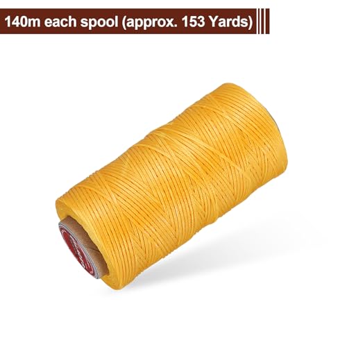 Flat Leather Sewing Waxed Thread