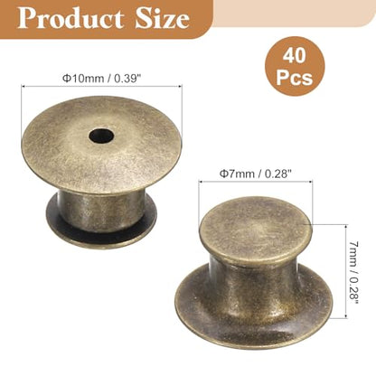 40Pcs Metal Locking Pin Backs (40 Count)