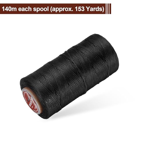 Flat Leather Sewing Waxed Thread