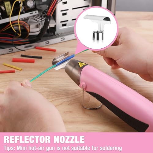 400W Mini Heat Gun with Reflector Nozzle and 2 Temp Settings