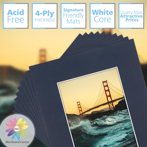 Mat Board Center 10 Pack 8x10 Photo Mats for 5x7 Picture