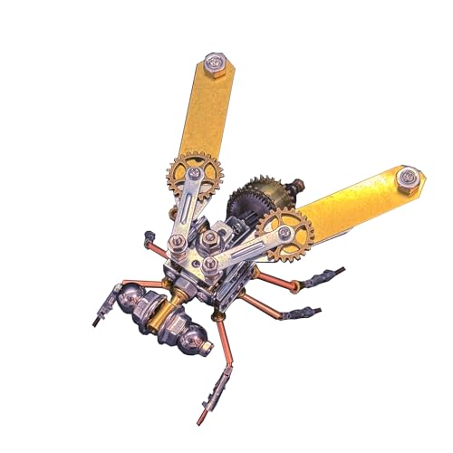 3D Metal Puzzle Insect Bug Mechanical Fly Model Steampunk Sculpture DIY Projects Making Kit Arts and Crafts Metal Building Science kit