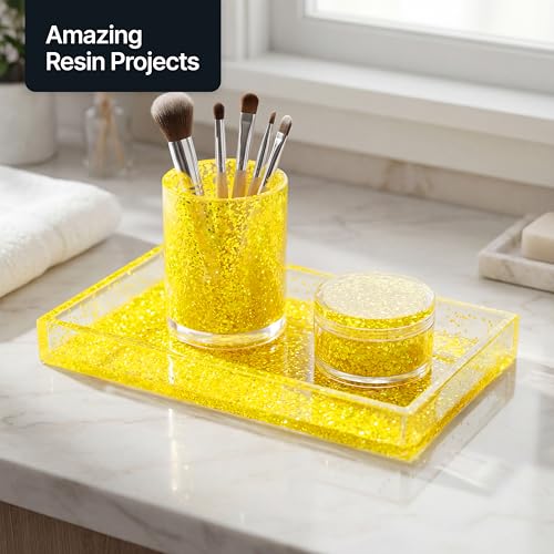 Craft Glitter Fluorescent Yellow 100g Extra Chunky Glitter (3.5 Ounce)