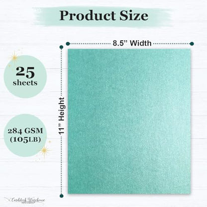 Cardstock Warehouse Stardream Lagoon Teal Cardstock Paper (25 Count)