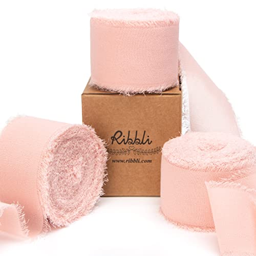 Blush Pink Chiffon Ribbon (90 Foot)