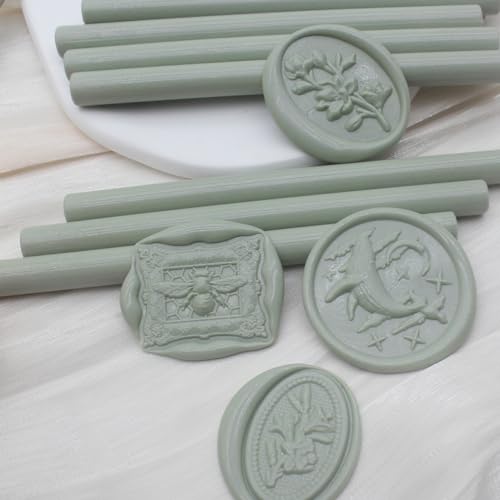 52pcs Sage Green Wax Sealing Sticks
