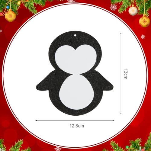 12 Pack Penguin Crafts for Kids Make You Own Penguin Foam Christmas Ornaments DIY Arts and Crafts for Kids Girls Boys Chirstmas Party Supplies Winter Xmas Tree Decoration (12 Count)