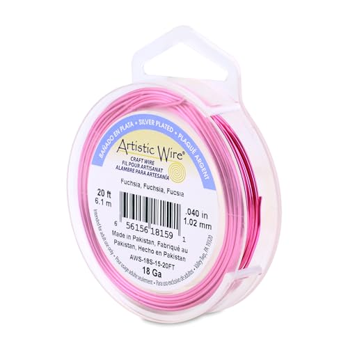 18 Gauge Silver Plated Tarnish Resistant Colored Copper Craft Wire