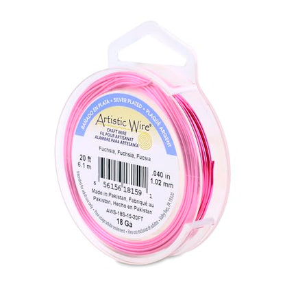 18 Gauge Silver Plated Tarnish Resistant Colored Copper Craft Wire