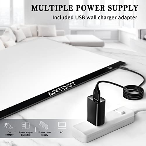 A2 LED Light Pad for Diamond Painting USB Powered Light Board Kit