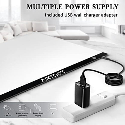 A2 LED Light Pad for Diamond Painting USB Powered Light Board Kit