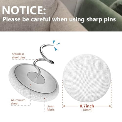 Fabric Covered Button Twist Pins