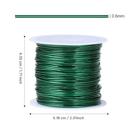 164FT 22 Gauge Jewelry Wire for Jewelry Making Copper Metal Wire for Crafts (164 Foot)