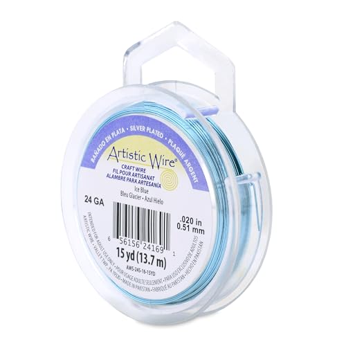 24 Gauge Silver Plated Tarnish Resistant Colored Copper Craft Wire