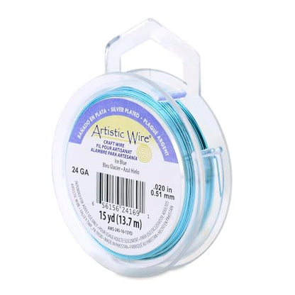 24 Gauge Silver Plated Tarnish Resistant Colored Copper Craft Wire