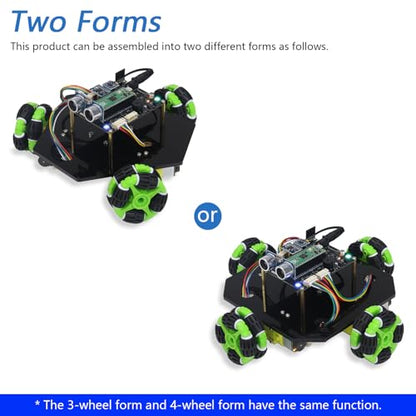 Omni Wheel Car Kit for Raspberry Pi Pico