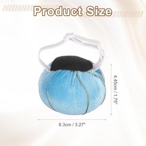 Wrist Pin Cushion Wristband Sewing Pincushion Polyester Pin Holder Wearable Pumpkin Shaped Needles Wristband for Sewing Quilting Needlework DIY Crafts
