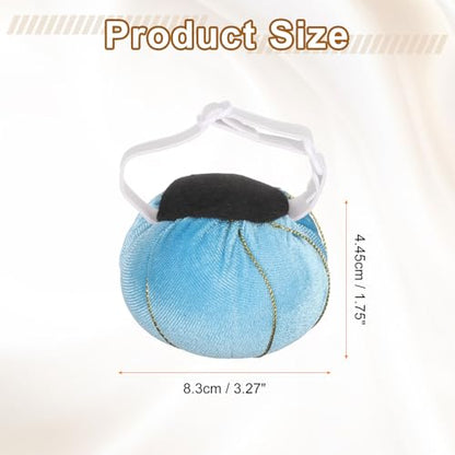 Wrist Pin Cushion Wristband Sewing Pincushion Polyester Pin Holder Wearable Pumpkin Shaped Needles Wristband for Sewing Quilting Needlework DIY Crafts