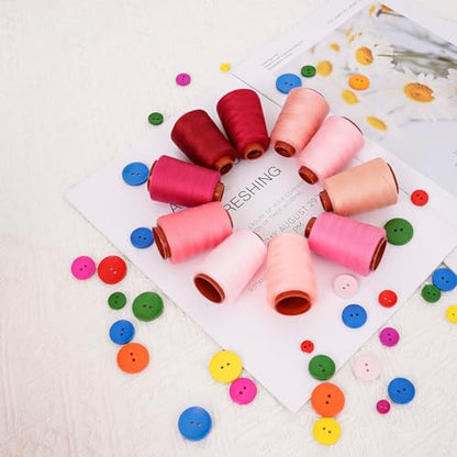 10 Pcs Sewing Thread Set (2400 Foot)