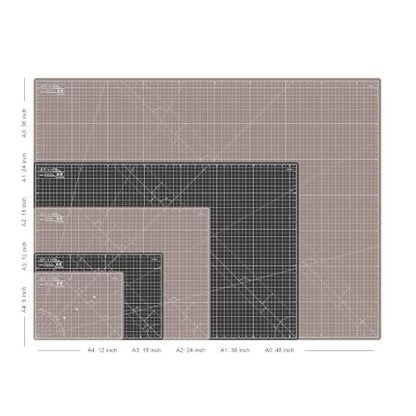 Cutting Mat A4 Black & Taupe