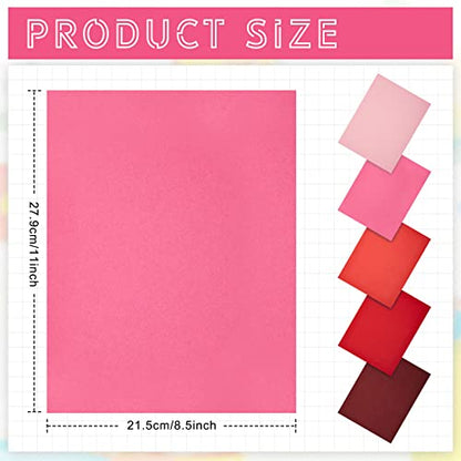 100 Sheets 5 Shades Cardstock Paper (100 Count)
