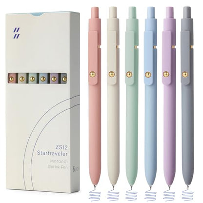 Gel Pens 6pcs Blue Ink Medium Point 0.7mm Smooth Writing Pens (6 Count)
