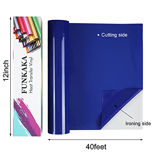 Blue Heat Transfer Vinyl Rolls