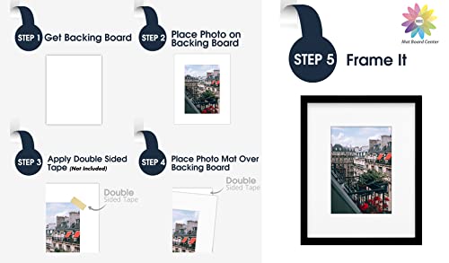 Mat Board Center 10 Pack 8x10 Photo Mats for 5x7 Picture