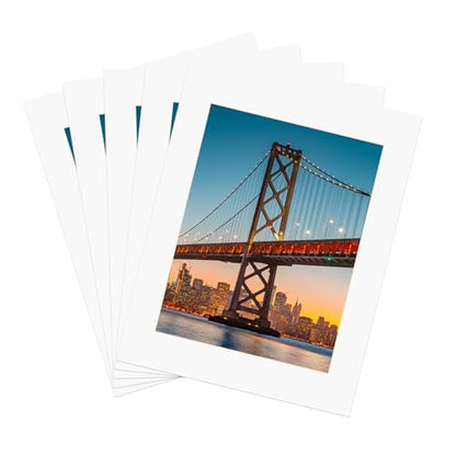 11x14 White Picture Mats with Core Bevel Cut Frame Mattes for 8.5x11 Pictures
