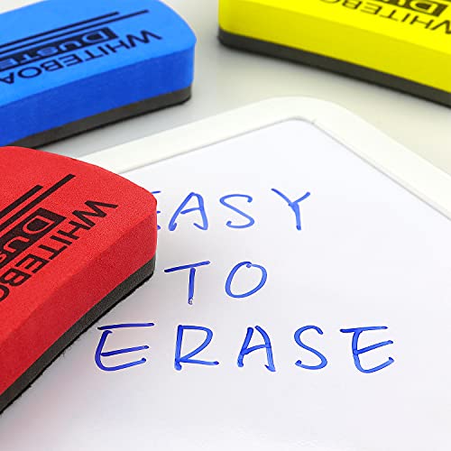 6 Pack Magnetic Dry Erase Erasers 4.2" x 2.2" (6 Count)